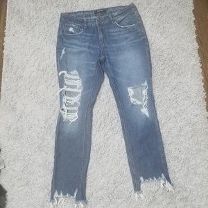 Distressed Denim Jeans